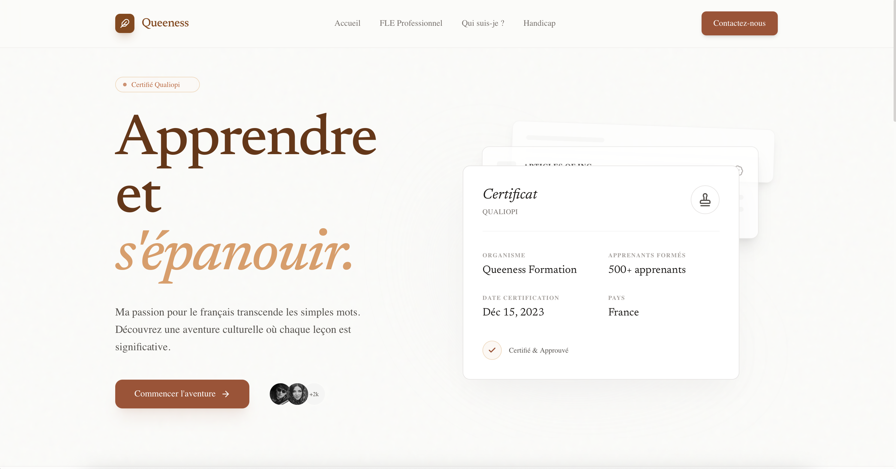 Queeness - Centre de Formation